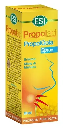 Esi Propolaid PropolGola Spray Integratore Analcolico per la Gola al Miele 20 ml