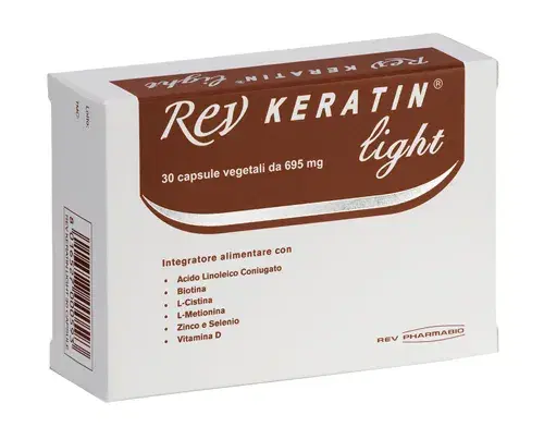 Rev Keratin Light Integratore Bioattivante per Unghie e Capelli 30 capsule 580mg