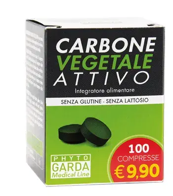 Phyto Garda Carbone Vegetale Attivo Integratore 100 Compresse