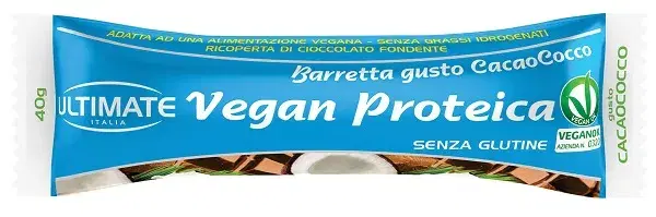 Ultimate Vegan Barretta Proteica Gusto Cacao e Cocco 40 gr