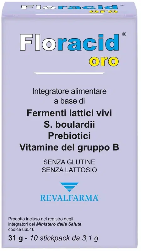 Revalfarma Floracid Orosolubile 10 Bustine Da 4,5 G