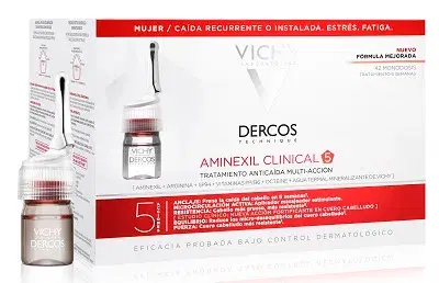 Vichy Dercos Aminexil Clinical Trattamento Anticaduta Donna 5 Azioni 42 Fiale