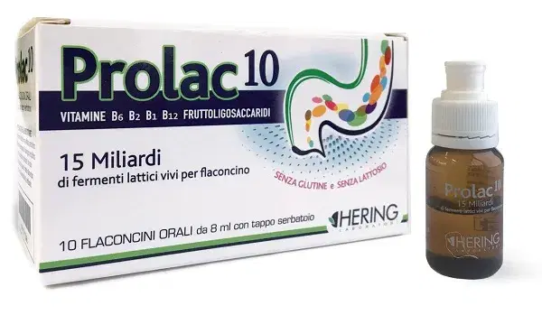 Hering Prolac 10 Fermenti Lattici 15 Miliardi 10 Flaconcini da 8 ml