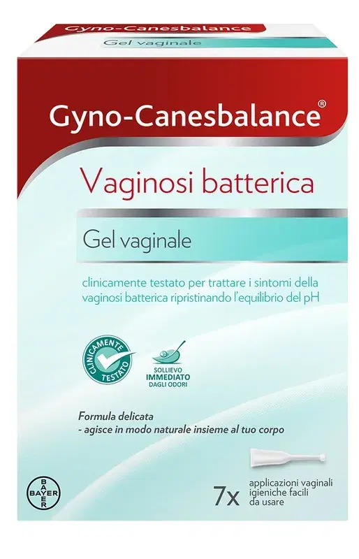 Gyno-Canesbalance Gel Vaginale contro Vaginosi Batterica Infezioni Vaginali 7 Flaconcini Applicatori