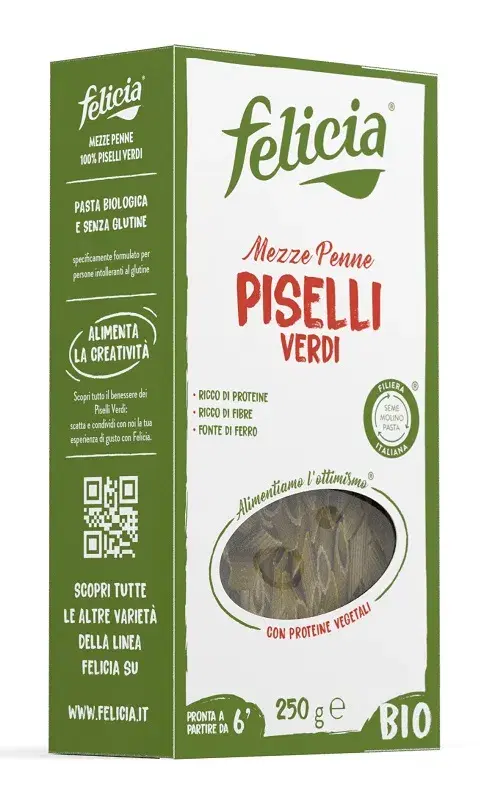 Pasta Bio Mezze Penne Felicia Piselli
