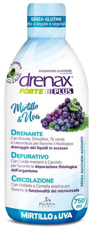Drenax Forte Plus Originale Con Mirtillo E Uva 750 ml