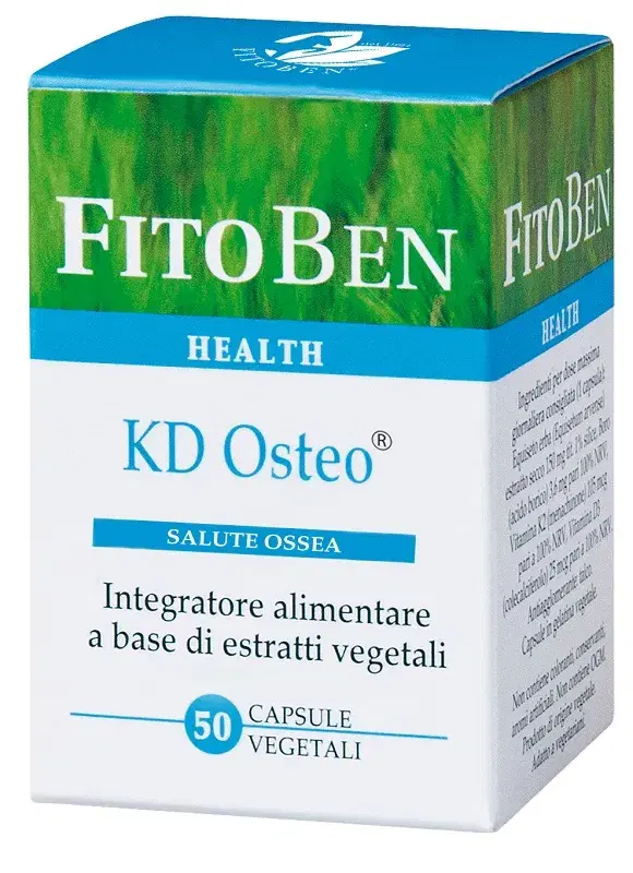 Fitoben Kd Osteo Integratore per Assorbimento e Uso di Calcio e Fosforo 50 cps