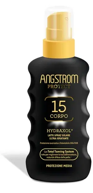 Angstrom Latte Spray Solare Corpo Ultra Idratante Spf15 175 ml