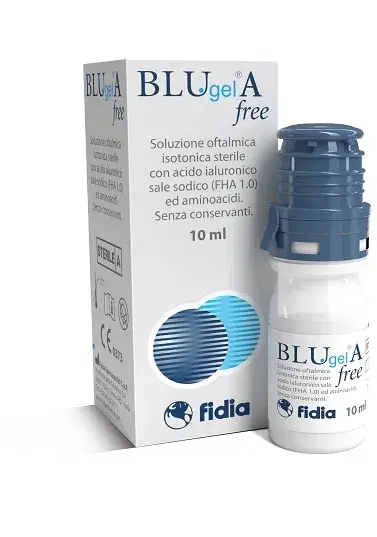 Blu Gel A Free Soluzione Oftalmica Lubrificante con Acido Ialuronico 10 ml