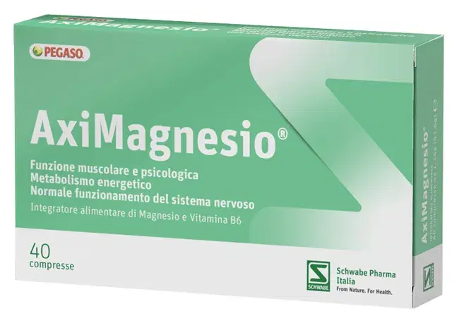 Schwabe Aximagnesio Integratore per Stanchezza e Affaticamento 40 Compresse
