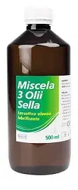 Miscela 3 Olii Lassativo Oleoso Lubrificante Emolliente 500 ml