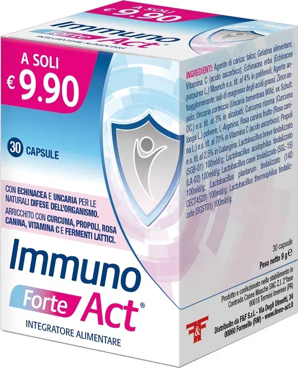 Immuno Active Forte Integratore per il Sistema Immunitario 30 Capsule