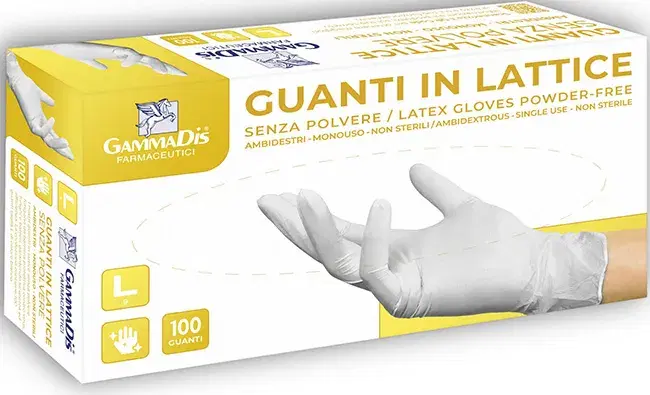 Guanti in Lattice Senza Polvere Taglia S 100 Pezzi