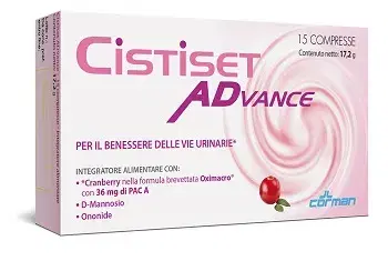 Cistiset Advance Integratore per le Funzionalità delle Vie Urinarie 15 Compresse