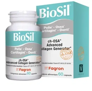 Fagron Biosil Integratore di Collagene per la Pelle e le Ossa 60 Capsule