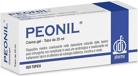 Peonil Crema Gel Per Riparazione delle Lesioni Post-Chirurgiche e per Infezioni Batteriche 25 ml