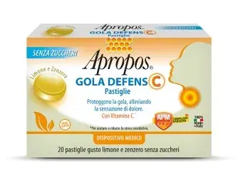 Apropos Gola Defens C Limone Zenzero Per Il Benessre Della Gola 20 Pastiglie S/Z