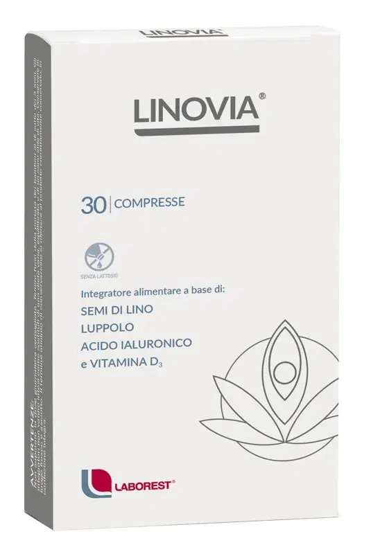 Linovia Integratore Con Semi Di Lino Vitamine D3 E Acido Ialuronico 30 Compresse