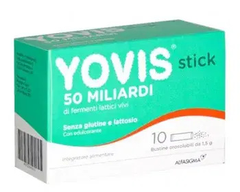 Yovis 50 miliardi Integratore di Fermenti Lattici 10 Stick Orosolubili da 1,5g