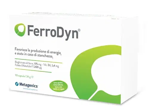 FerroDyn Integratore Di Ferro 30 Capsule