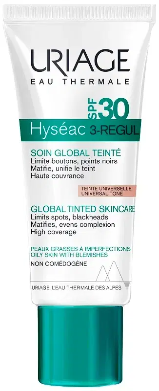 Uriage Hyseac SPF30 Regul Trattamento Globale Colorato 3in1 40 ml