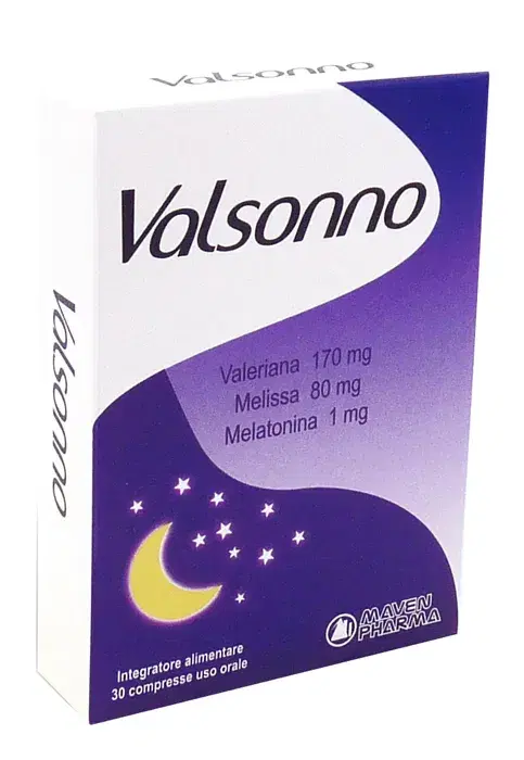 Valsonno Integratore Naturale Per Il Rilassamento E Il Sonno 30 Compresse