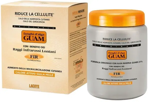 Guam Fir Fanghi D'alga Formula Anticellulite Calore Attivo sulla Pelle 500 G