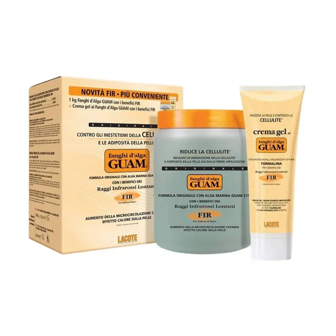 Guam Fanghi d'Alga FIR Anticellulite 1Kg + Crema Gel FIR 200 ml
