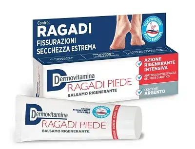 Dermovitamina Ragadi Crema Piedi Balsamo Rigenerante per Secchezza Estrema