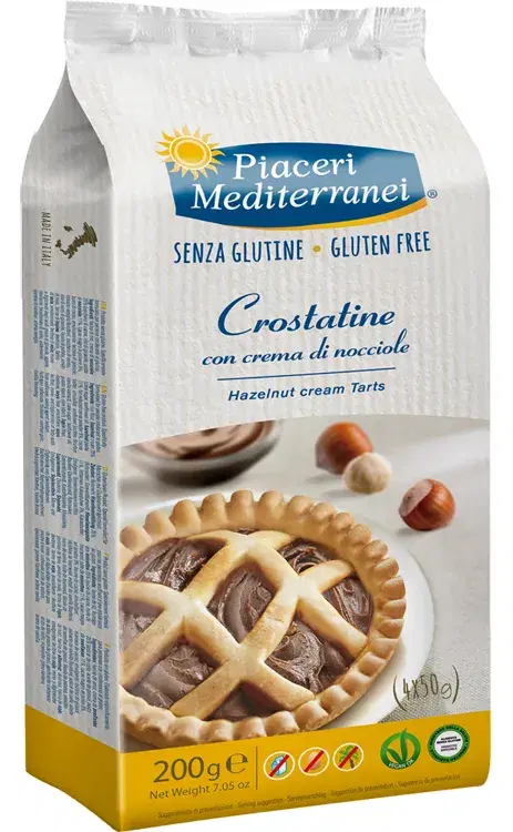 Piaceri Mediterranei Crostatine alla Nocciola Senza Glutine 4x50 g