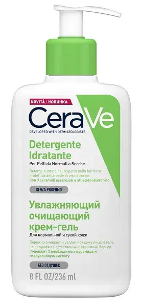 CeraVe Hydrating Cleanser Detergente Idratante per Pelle Normale a Secca 236 ml