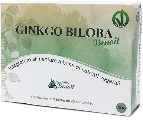 Ginko Biloba Benoit Integratore per la Circolazione 60 Compresse