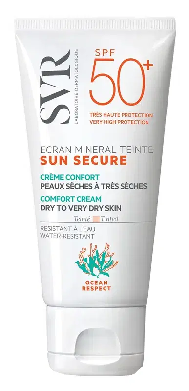 SVR Sun Secure Schermo Minerale Colorato SPF 50+ Pelle Secca e Molto Secca 50 ml