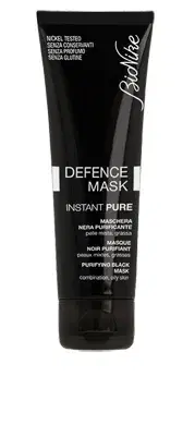 BioNike Defence Mask Instant Pure Maschera Nera Purificante Pelle Grassa 75 ml