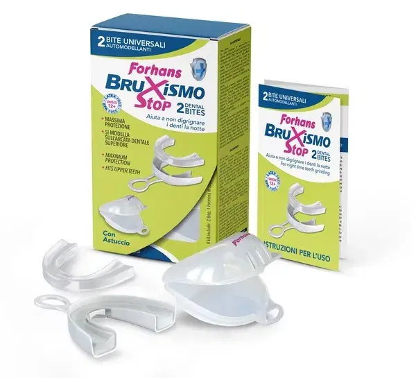 Forhans Bruxismo Stop Bite per Denti 2 pezzi