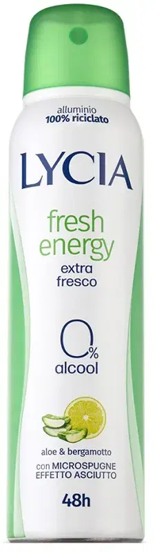 Lycia Fresh Energy Spray Deodorante Freschezza Intensa E Continua 150ml