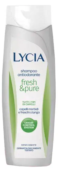 Lycia Shampoo Antiodorante Fresh & Pure per Capelli Morbidi e Freschi 300 ml