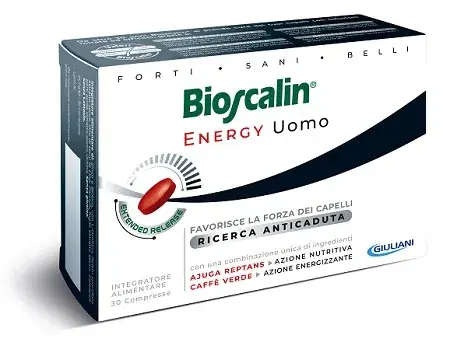 Bioscalin Energy Uomo Integratore Alimentare Capelli Rinforzante 90 Compresse