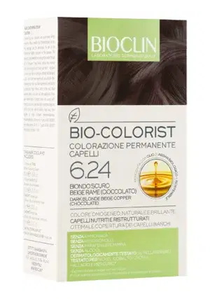 Bioclin Bio-Colorist 6.24 Biondo Scuro Beige Rame Tintura Naturale Capelli