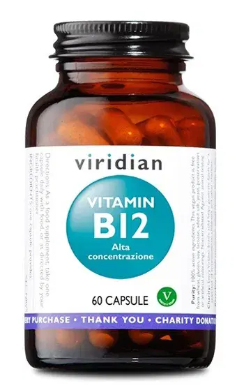 Viridian Integratore di Vitamina B12 Alta Potenza 60 Capsule