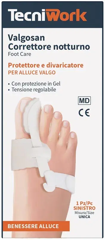 Valgosan Correttore Notturno Per Alluce Valgo Sinistro Misura Unica