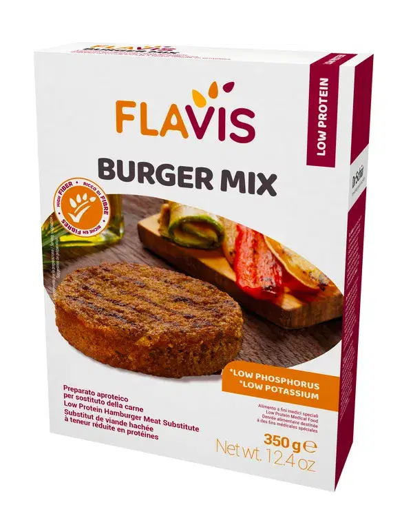 Mevalia Flavis Burger Mix Preparato Aproteico Sostituto Carne 350 g