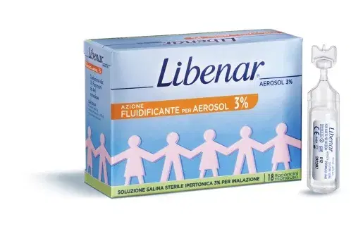 Libenar Aerosol 3% Soluzione Salina Sterile Ipertonica 18 Flaconcini