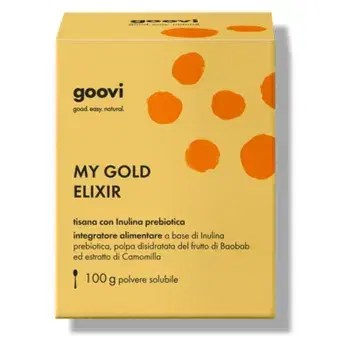 Goovi Tisana con Inulina Prebiotica Integratore Alimentare 100g Polvere Solubile