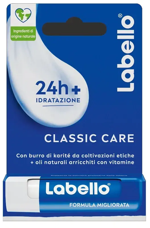 Labello Classico Care Stick per la Protezione Quotidiana delle Labbra 5,5 ml