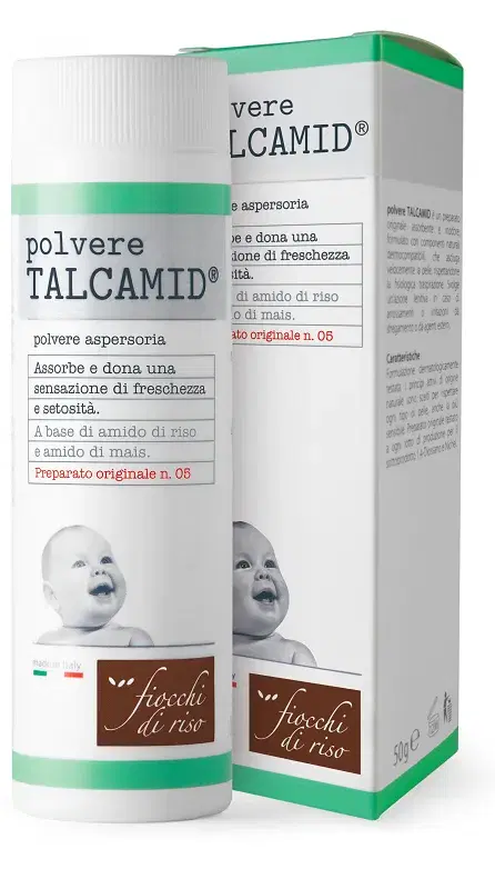 Fiocchi di Riso Talcamid Polvere Assorbente Rinfrescante 50 g