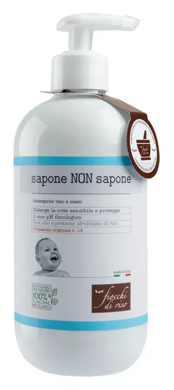 Fiocchi di Riso Sapone Non Sapone Detergente Viso e Mani 400 ml