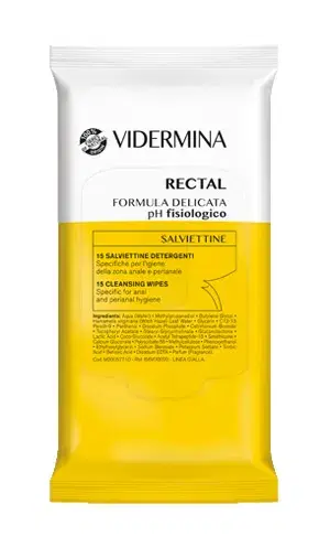 Vidermina Rectal Salviette Intime 15 Pezzi