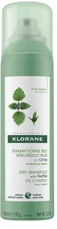 Klorane Shampoo Secco Ortica Seboregolatore per Cute Grassa 150 ml