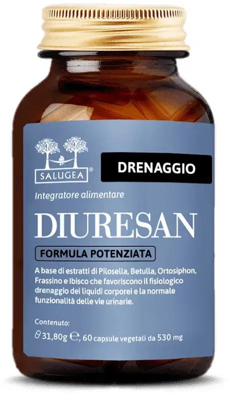 Salugea Diuresan Formula Potenziata Integratore Drenante Naturale 60 Capsule